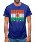 Niger Barcode Style Flag Mens T-Shirt Niger Barcode Style Flag Mens T-Shirt