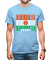 Niger Barcode Style Flag Mens T-Shirt Niger Barcode Style Flag Mens T-Shirt