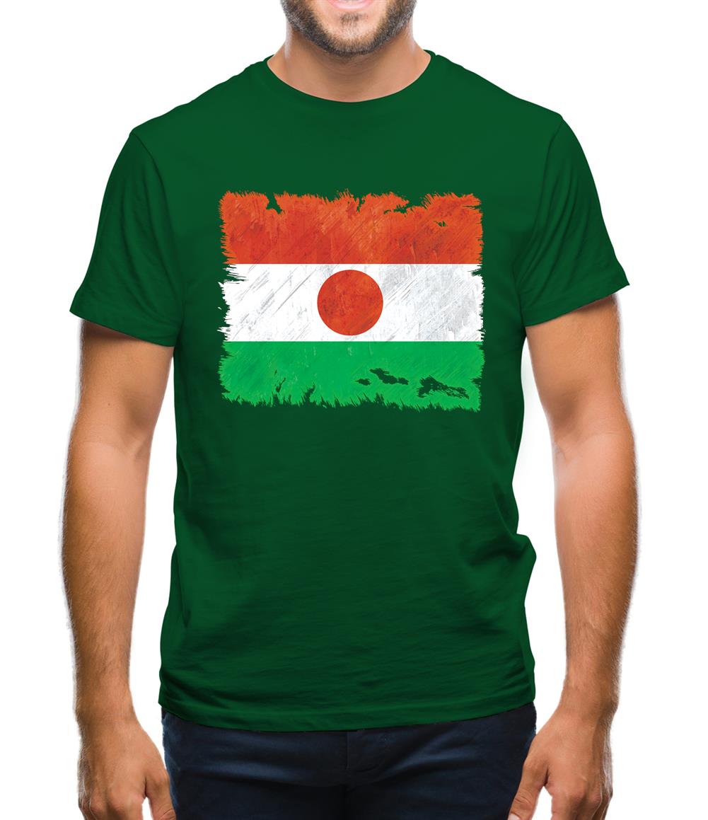 Niger Grunge Style Flag Mens T-Shirt Niger Grunge Style Flag Mens T-Shirt