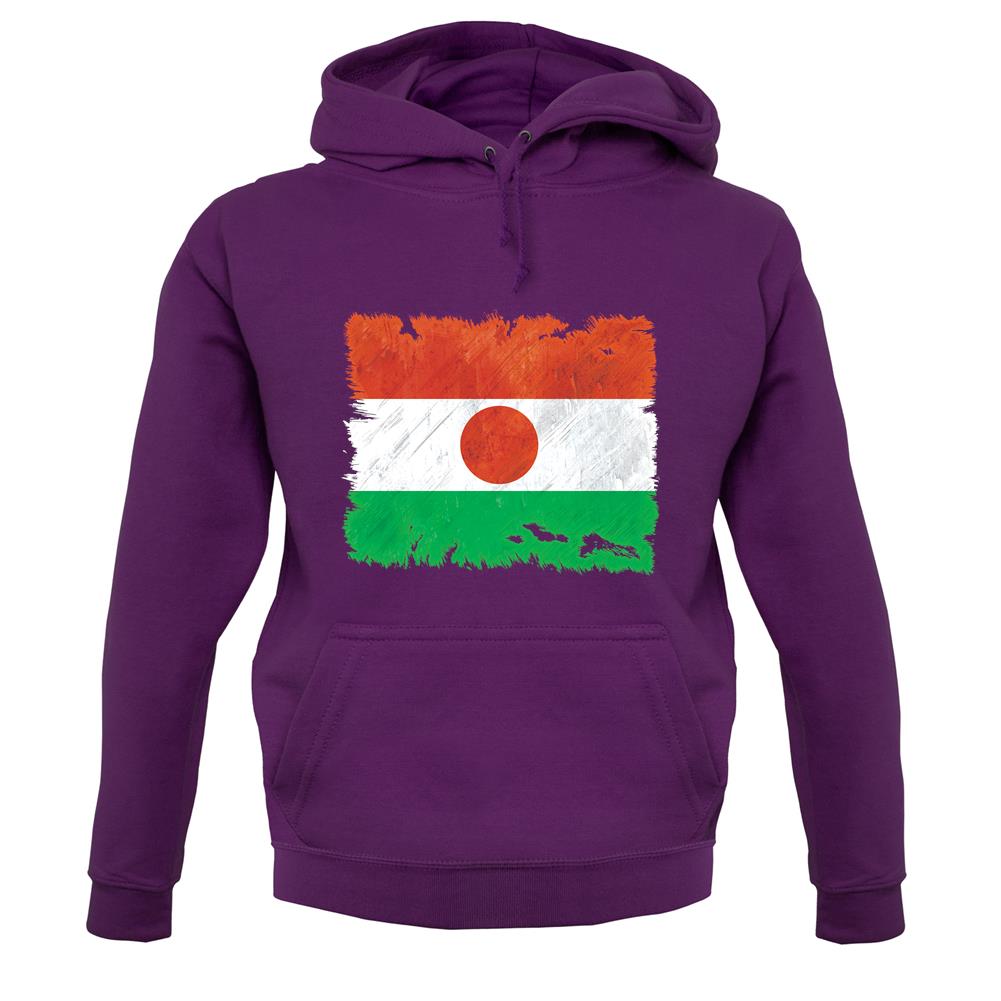 Niger Grunge Style Flag unisex hoodie Niger Grunge Style Flag unisex hoodie