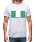 Nigeria Barcode Style Flag Mens T-Shirt Nigeria Barcode Style Flag Mens T-Shirt