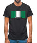Nigeria Barcode Style Flag Mens T-Shirt Nigeria Barcode Style Flag Mens T-Shirt