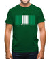 Nigeria Barcode Style Flag Mens T-Shirt Nigeria Barcode Style Flag Mens T-Shirt