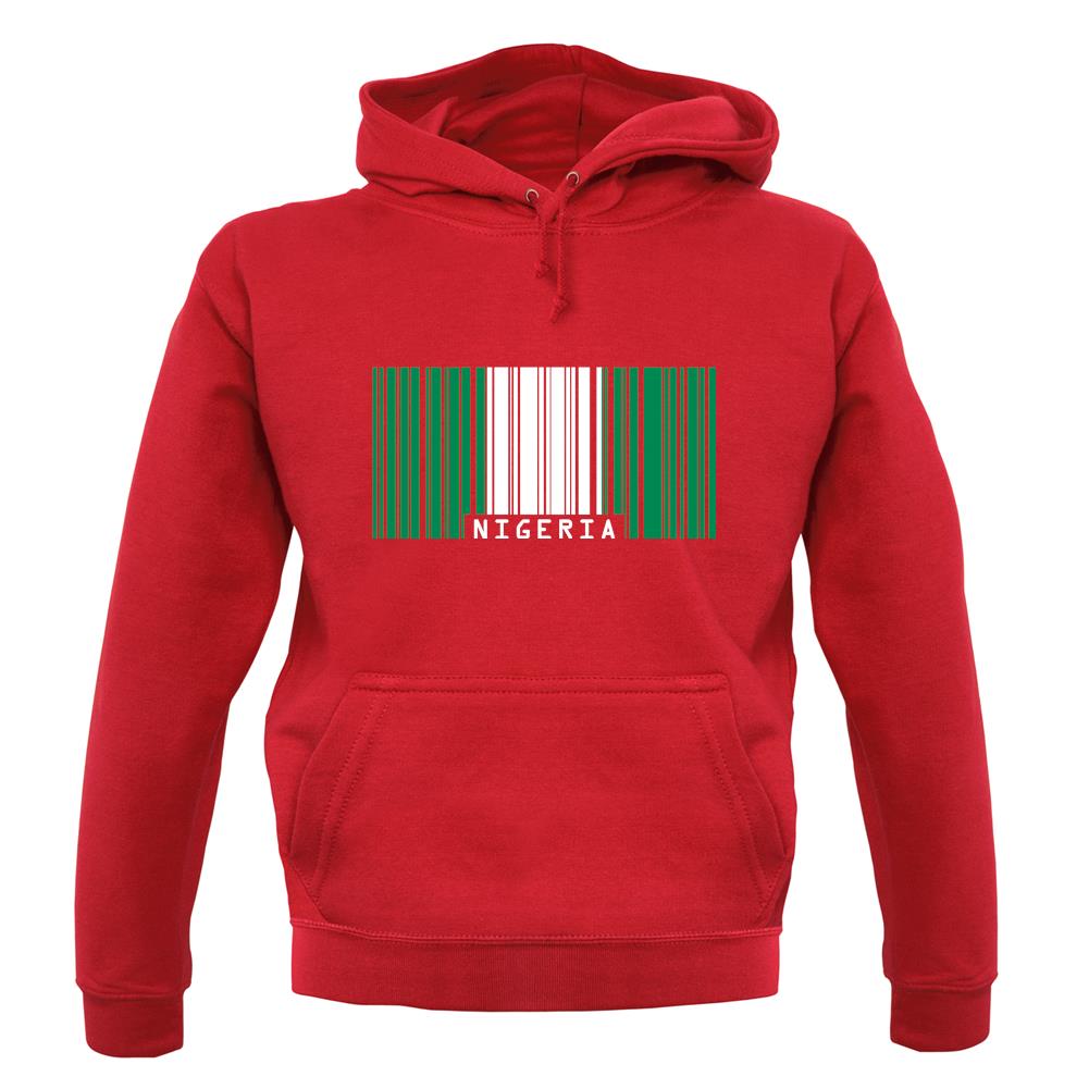 Nigeria Barcode Style Flag unisex hoodie Nigeria Barcode Style Flag unisex hoodie