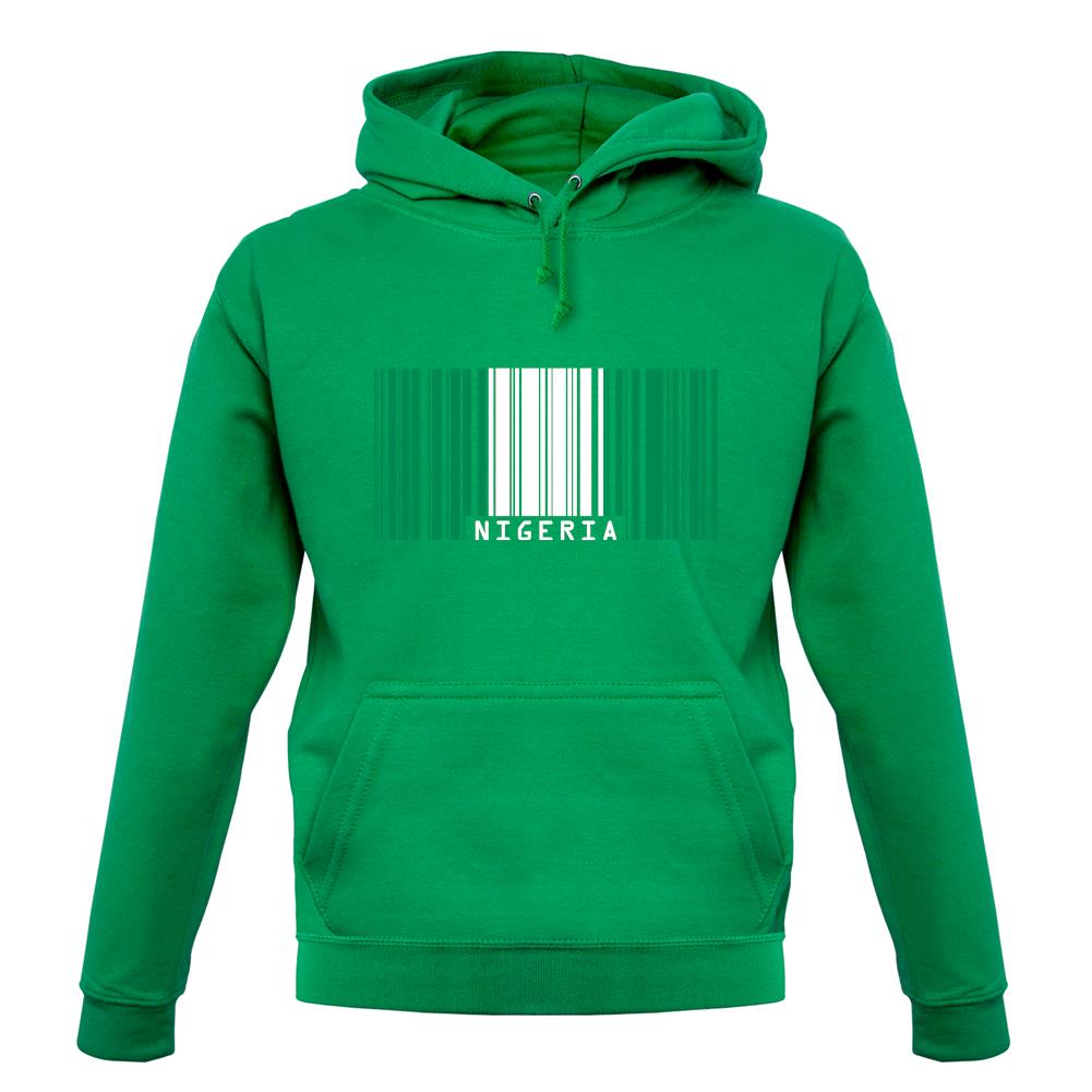 Nigeria Barcode Style Flag unisex hoodie Nigeria Barcode Style Flag unisex hoodie