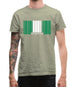 Nigeria Barcode Style Flag Mens T-Shirt Nigeria Barcode Style Flag Mens T-Shirt