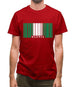 Nigeria Barcode Style Flag Mens T-Shirt Nigeria Barcode Style Flag Mens T-Shirt