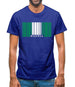 Nigeria Barcode Style Flag Mens T-Shirt Nigeria Barcode Style Flag Mens T-Shirt