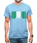 Nigeria Barcode Style Flag Mens T-Shirt Nigeria Barcode Style Flag Mens T-Shirt