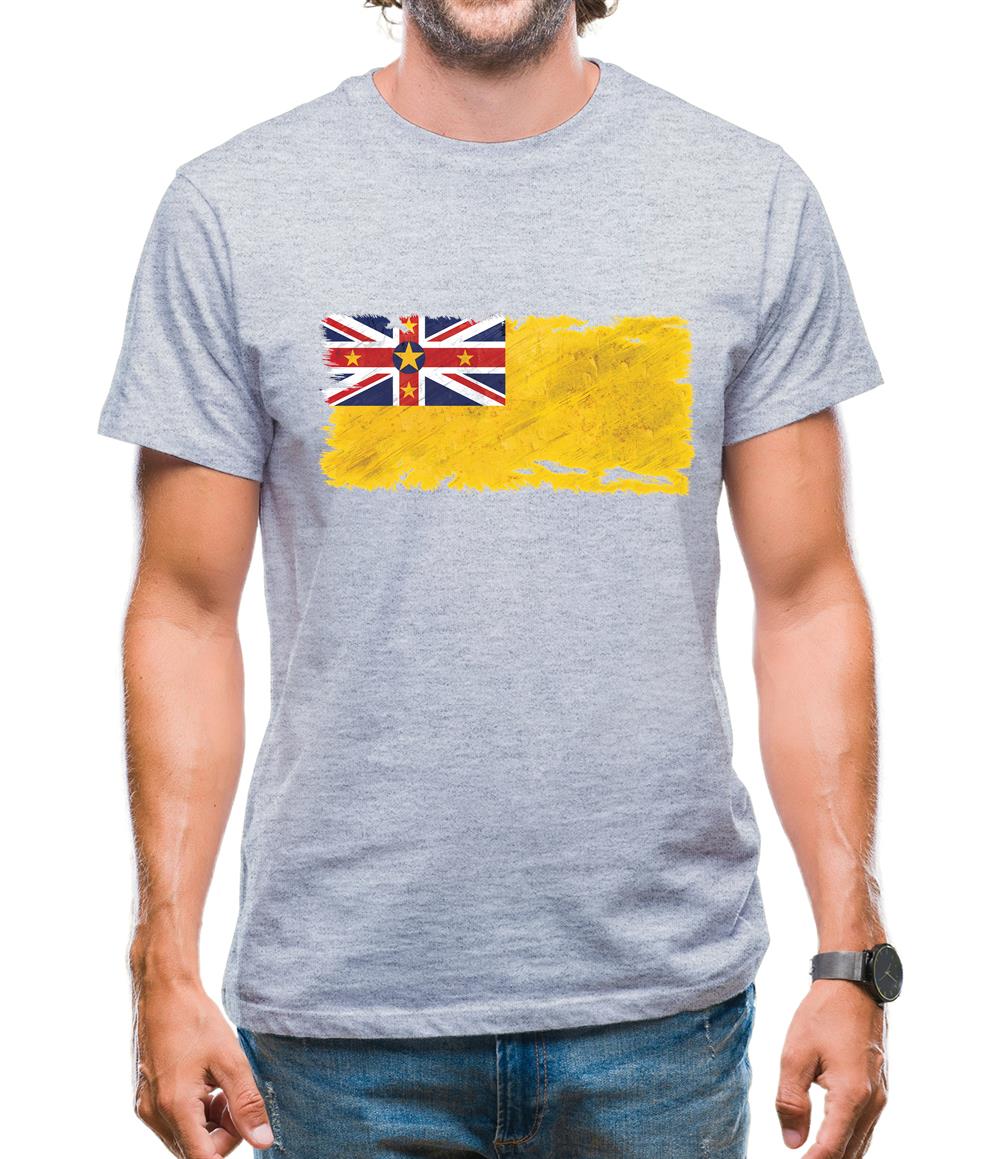 Niue Grunge Style Flag Mens T-Shirt Niue Grunge Style Flag Mens T-Shirt