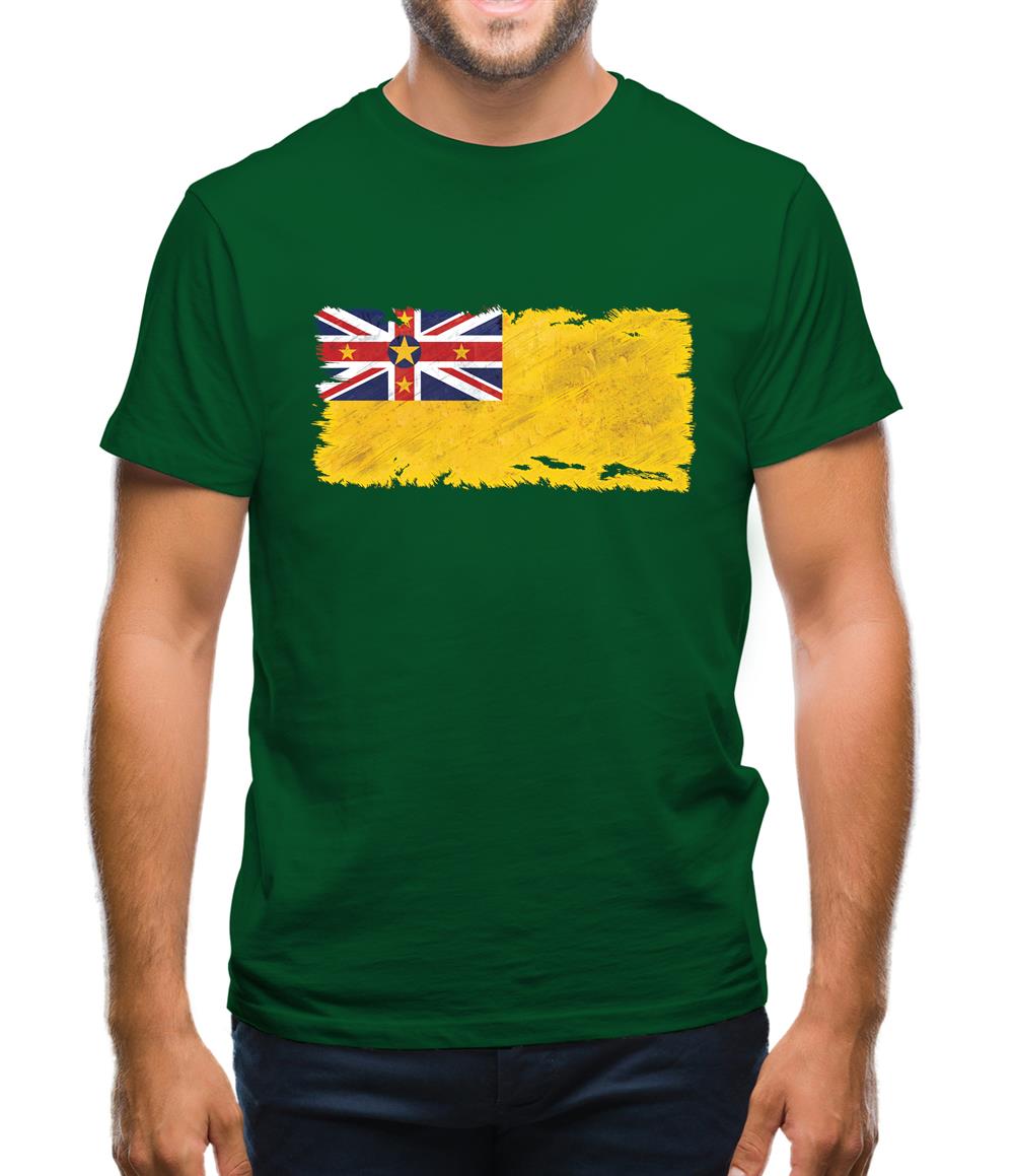 Niue Grunge Style Flag Mens T-Shirt Niue Grunge Style Flag Mens T-Shirt