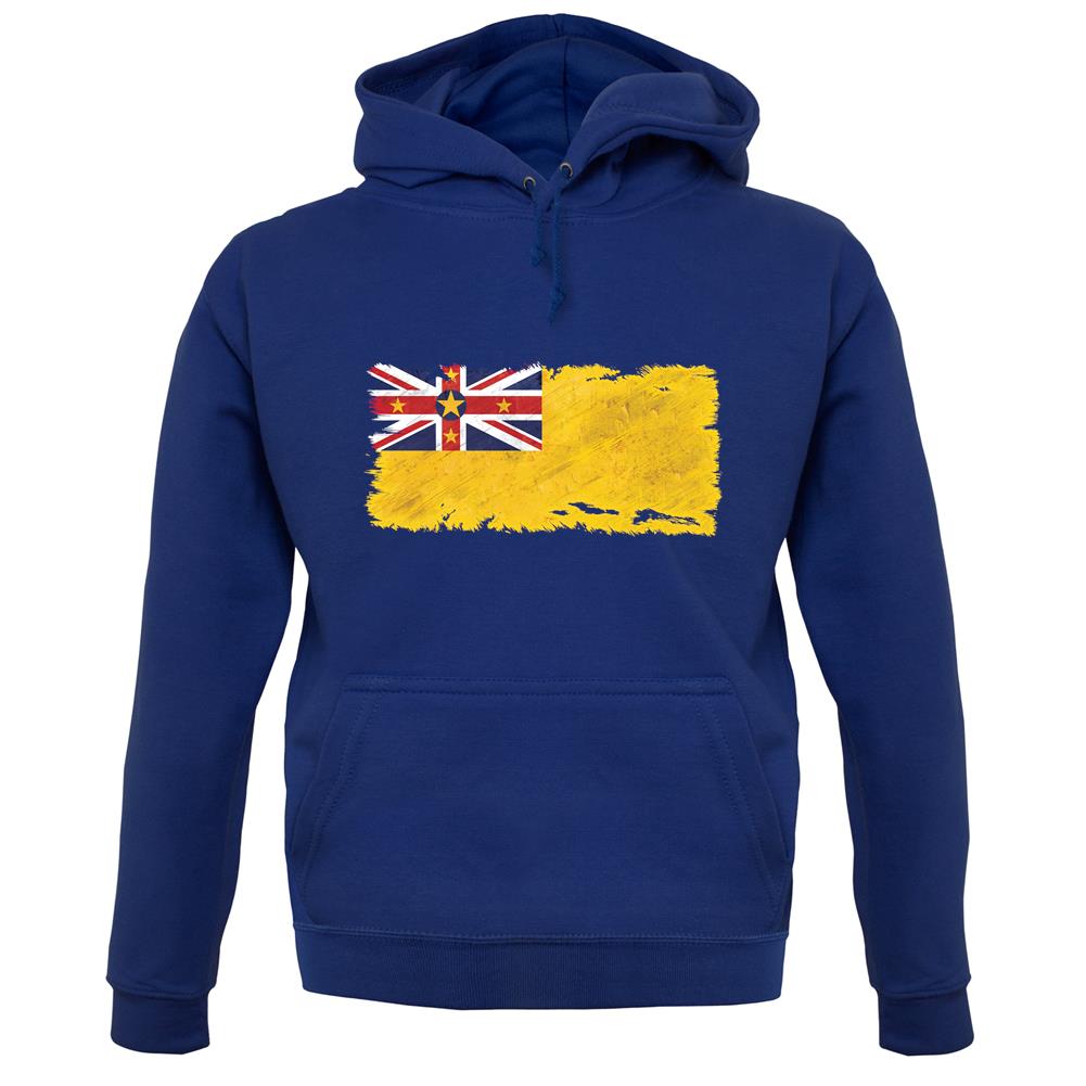 Niue Grunge Style Flag unisex hoodie Niue Grunge Style Flag unisex hoodie