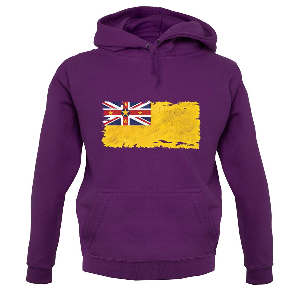 Niue Grunge Style Flag unisex hoodie Niue Grunge Style Flag unisex hoodie