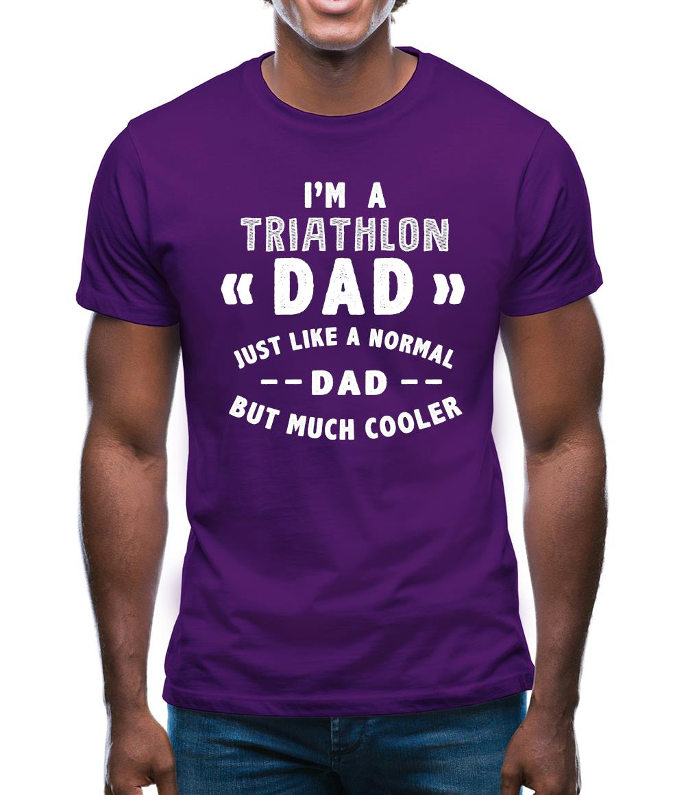 I'm A Triathlons Dad Mens T-Shirt I'm A Triathlons Dad Mens T-Shirt
