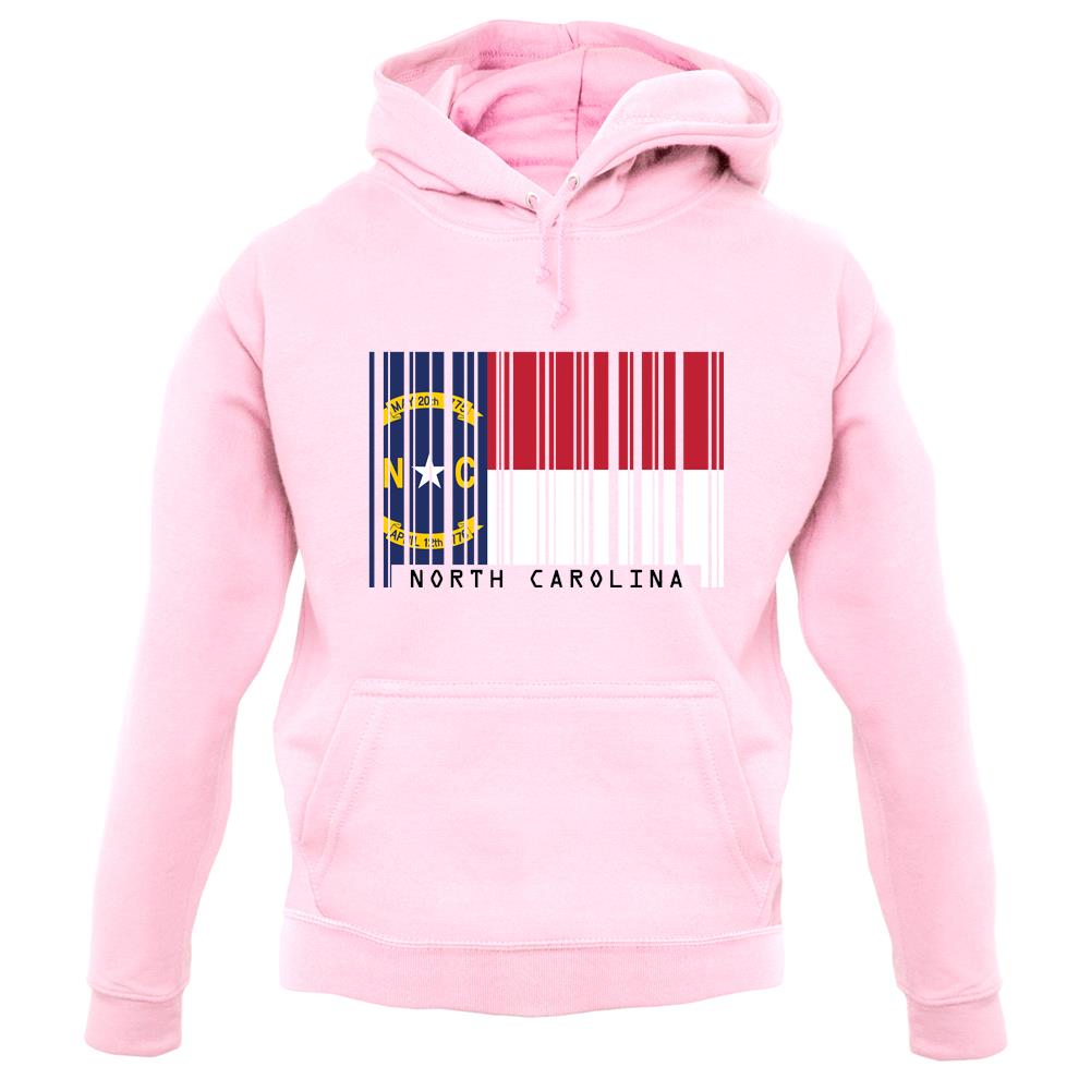 North Carolina Barcode Style Flag unisex hoodie North Carolina Barcode Style Flag unisex hoodie