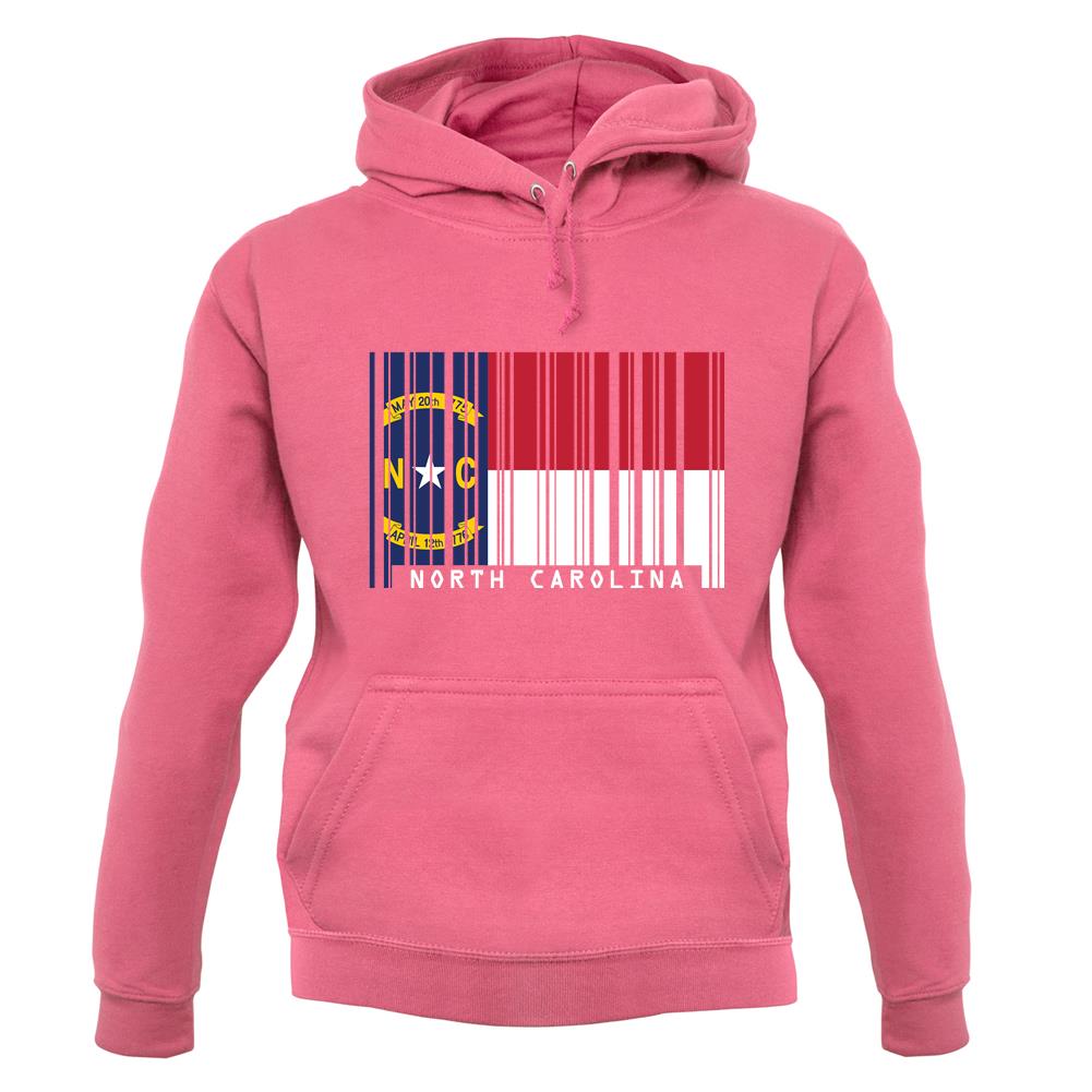 North Carolina Barcode Style Flag unisex hoodie North Carolina Barcode Style Flag unisex hoodie