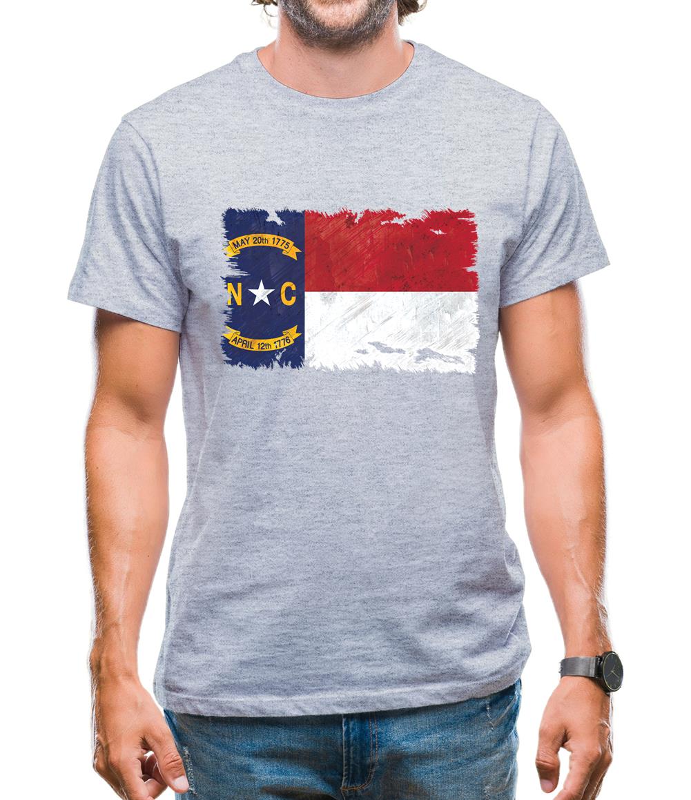 North Carolina Grunge Style Flag Mens T-Shirt