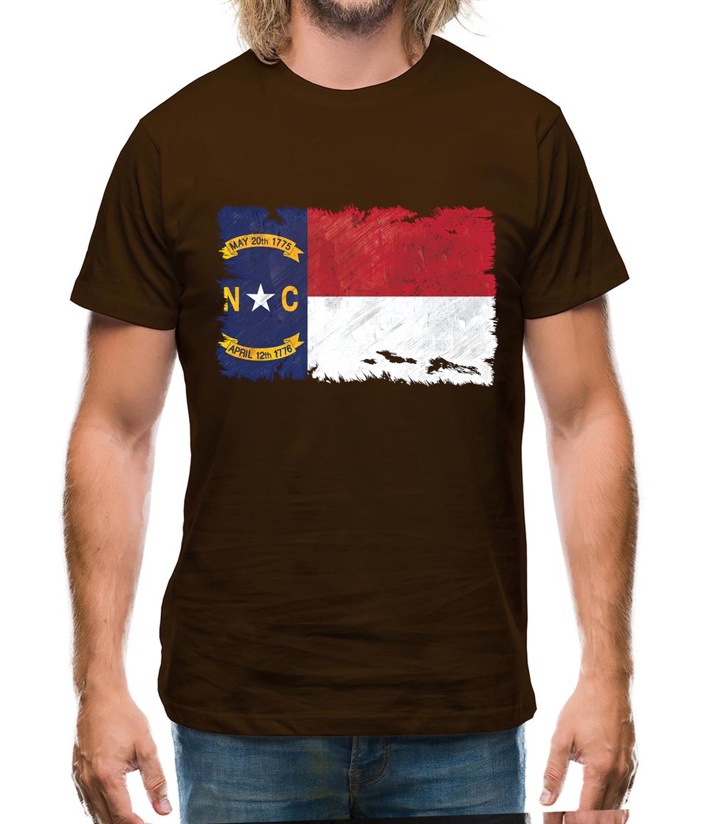 North Carolina Grunge Style Flag Mens T-Shirt North Carolina Grunge Style Flag Mens T-Shirt