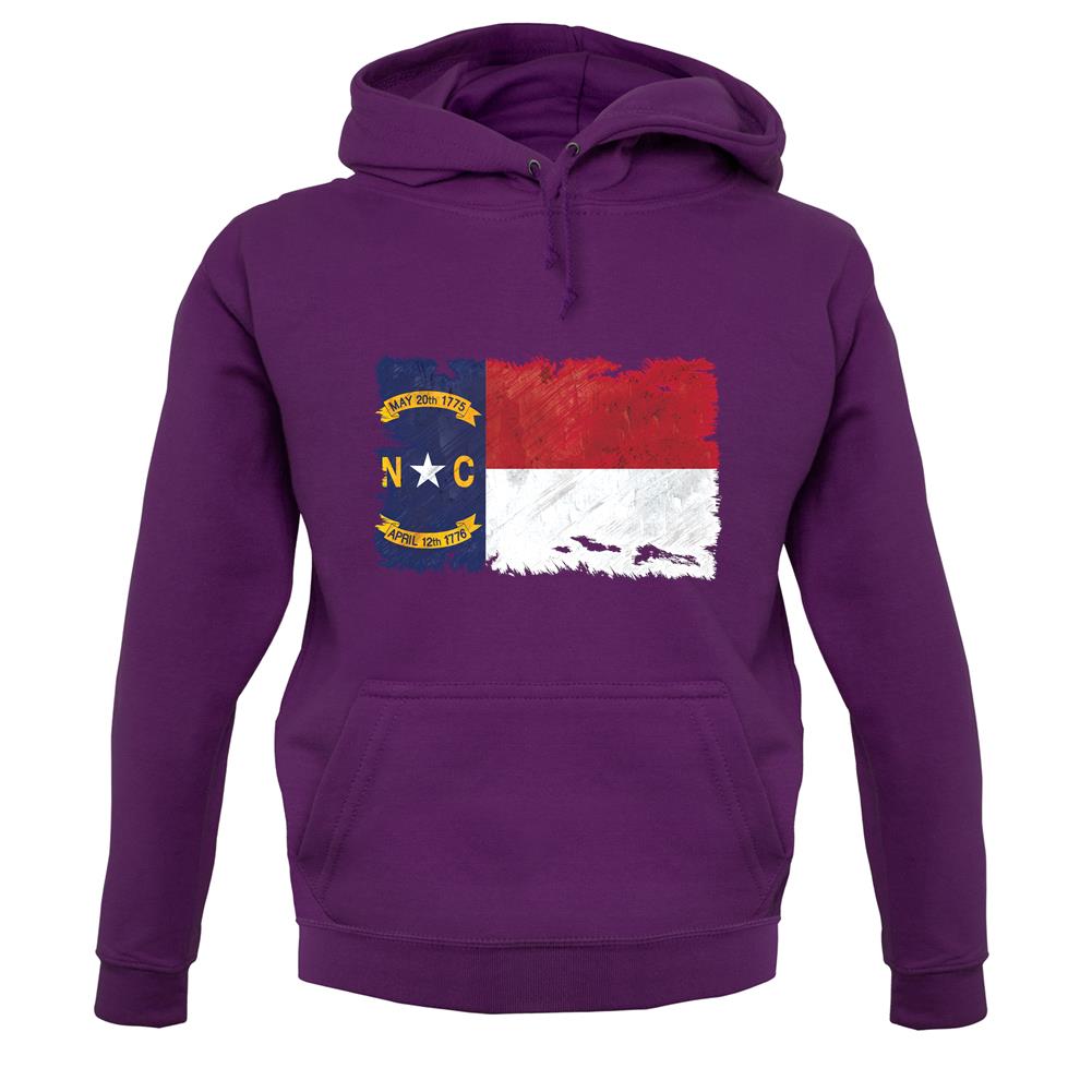 North Carolina Grunge Style Flag unisex hoodie North Carolina Grunge Style Flag unisex hoodie