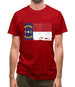 North Carolina Grunge Style Flag Mens T-Shirt North Carolina Grunge Style Flag Mens T-Shirt