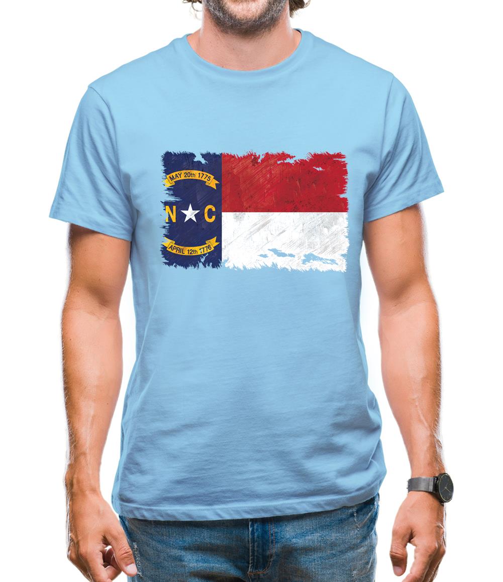 North Carolina Grunge Style Flag Mens T-Shirt North Carolina Grunge Style Flag Mens T-Shirt