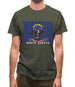 North Dakota  Barcode Style Flag Mens T-Shirt North Dakota  Barcode Style Flag Mens T-Shirt