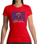 North Dakota  Barcode Style Flag Womens T-Shirt North Dakota  Barcode Style Flag Womens T-Shirt