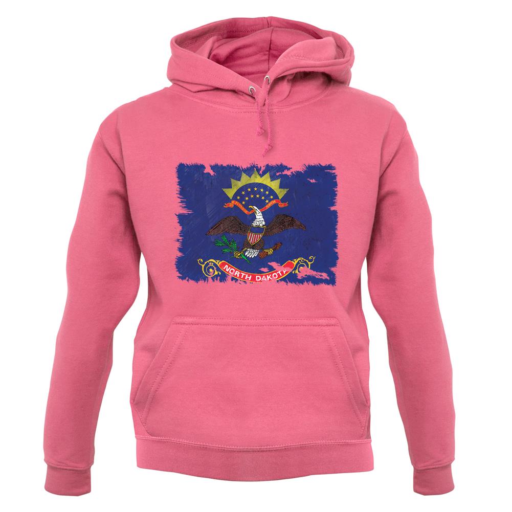 North Dakota Grunge Style Flag unisex hoodie North Dakota Grunge Style Flag unisex hoodie