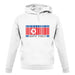 North Korea  Barcode Style Flag unisex hoodie North Korea  Barcode Style Flag unisex hoodie