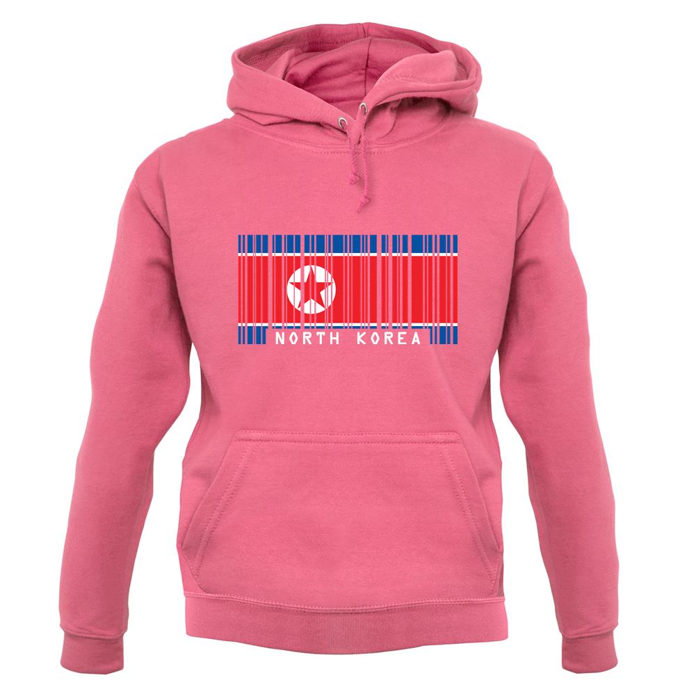 North Korea  Barcode Style Flag unisex hoodie North Korea  Barcode Style Flag unisex hoodie