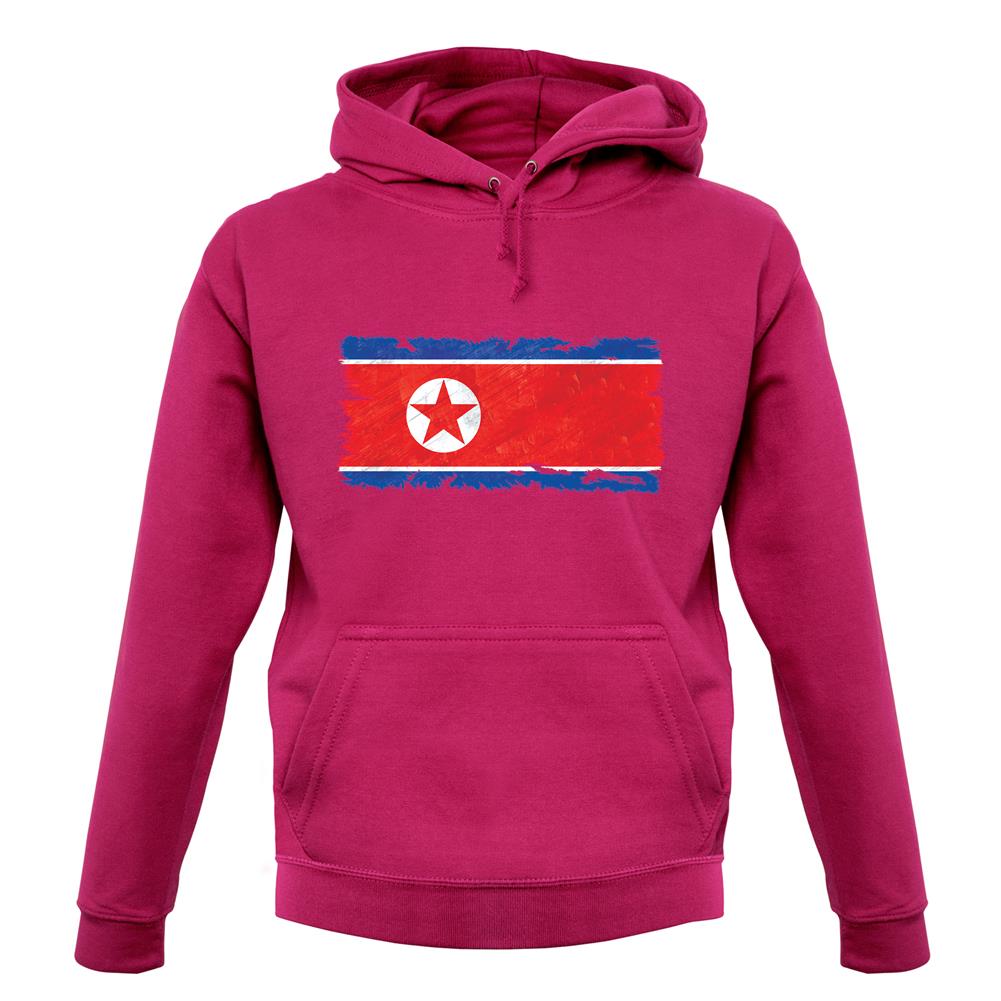 North Korea Grunge Style Flag unisex hoodie North Korea Grunge Style Flag unisex hoodie