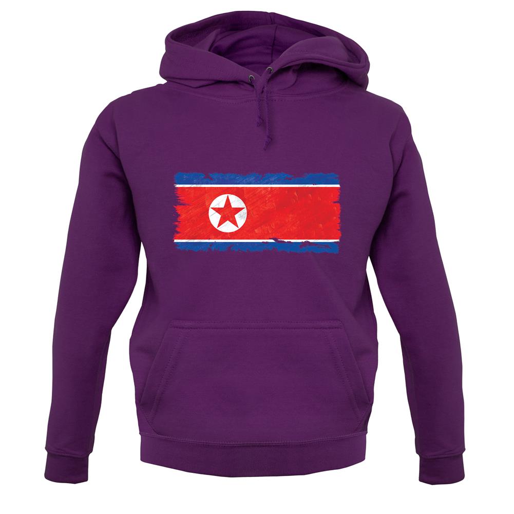 North Korea Grunge Style Flag unisex hoodie North Korea Grunge Style Flag unisex hoodie