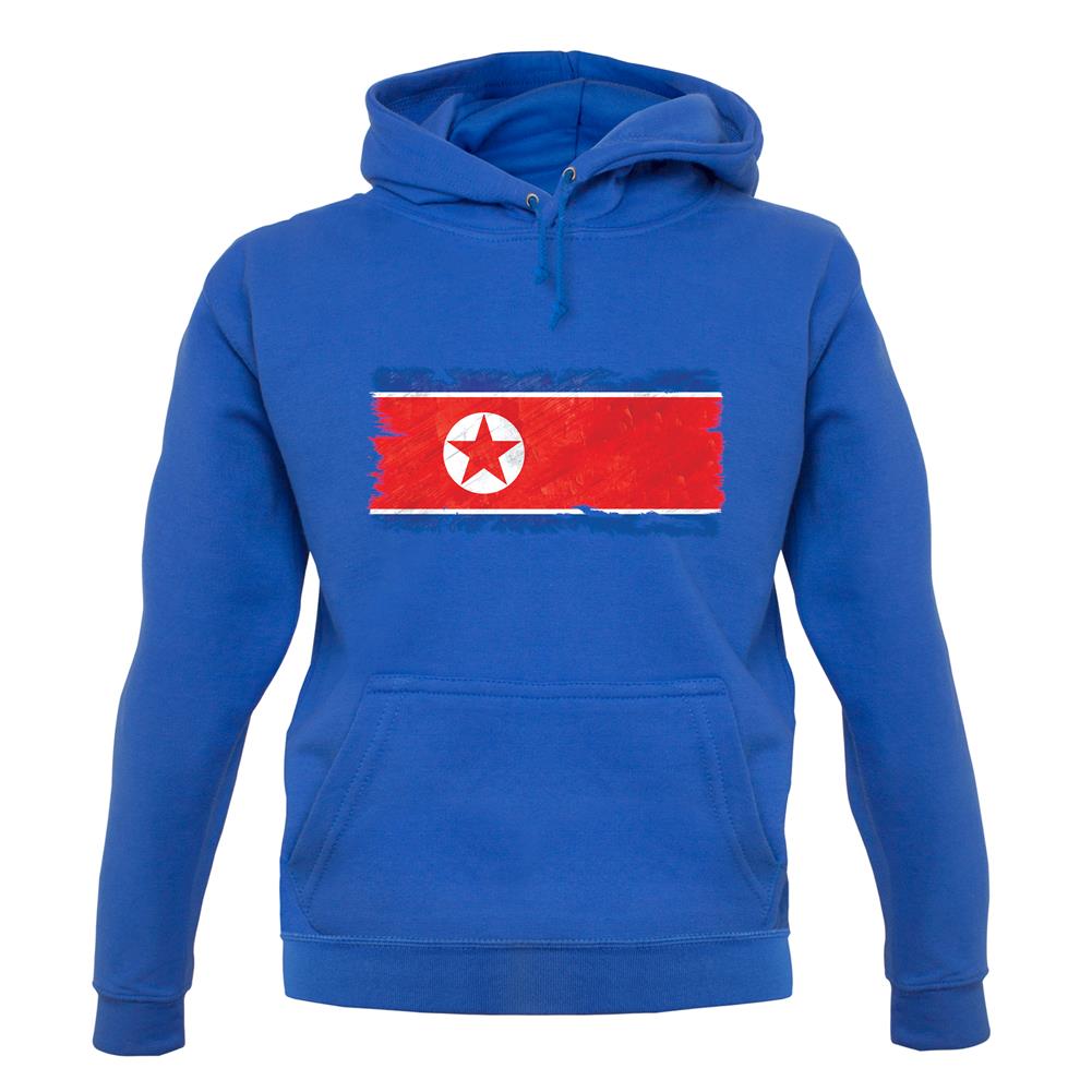 North Korea Grunge Style Flag unisex hoodie North Korea Grunge Style Flag unisex hoodie
