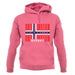 Norway Barcode Style Flag unisex hoodie Norway Barcode Style Flag unisex hoodie