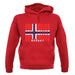 Norway Barcode Style Flag unisex hoodie Norway Barcode Style Flag unisex hoodie