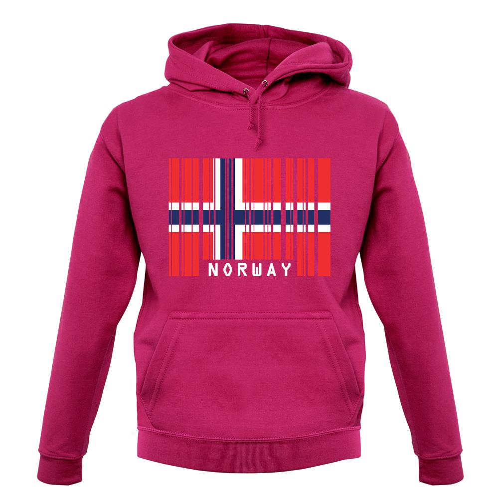 Norway Barcode Style Flag unisex hoodie Norway Barcode Style Flag unisex hoodie