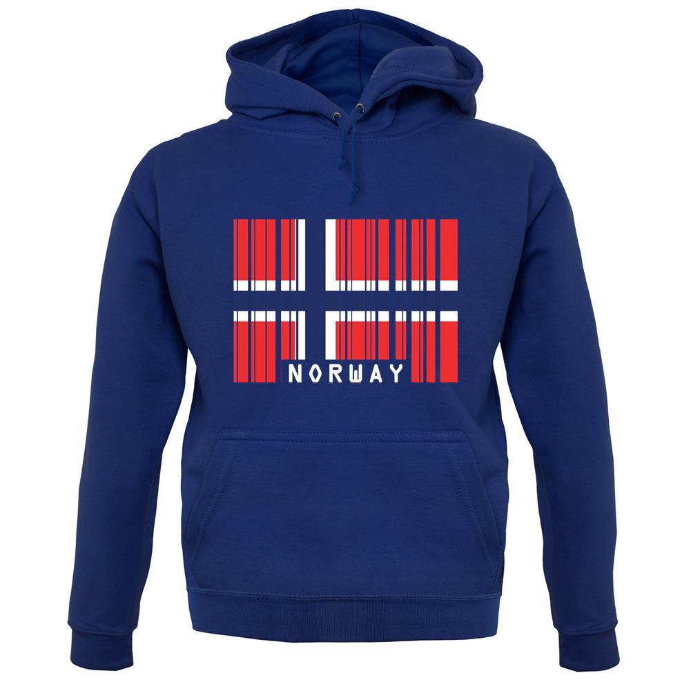 Norway Barcode Style Flag unisex hoodie Norway Barcode Style Flag unisex hoodie