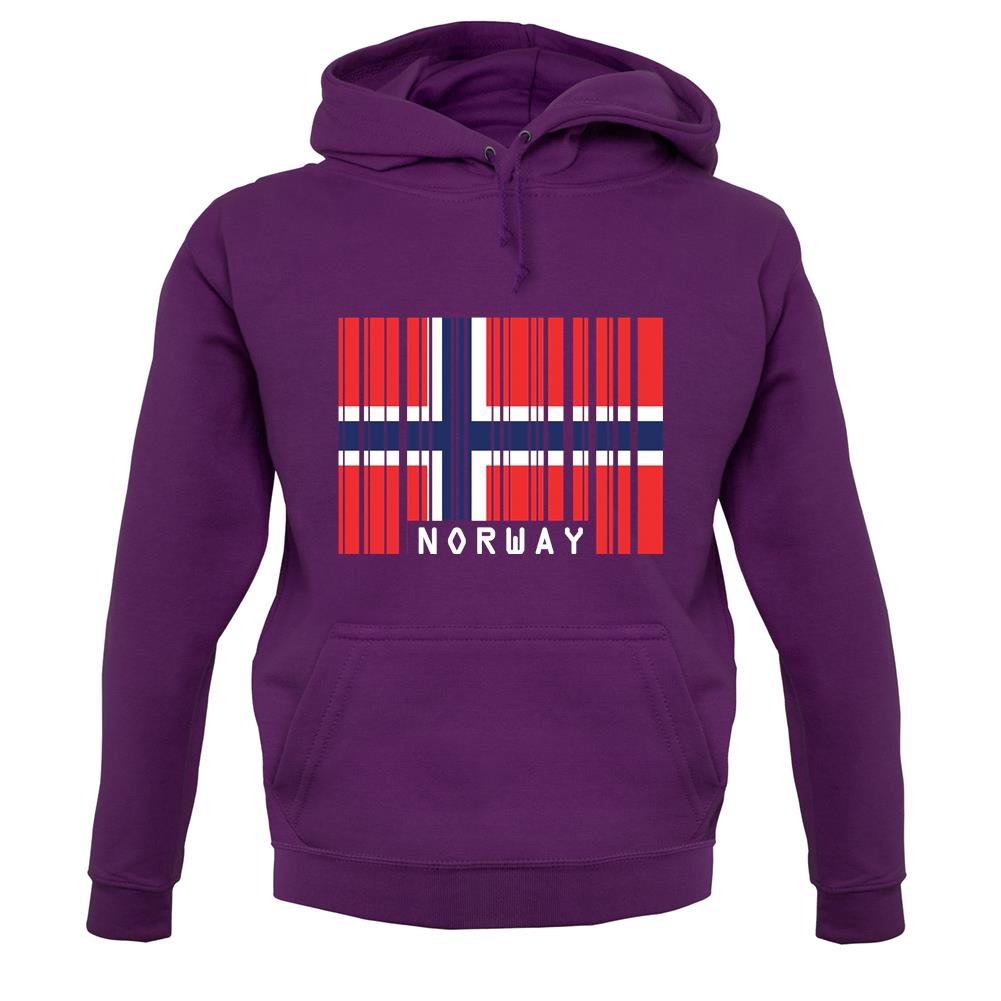 Norway Barcode Style Flag unisex hoodie Norway Barcode Style Flag unisex hoodie