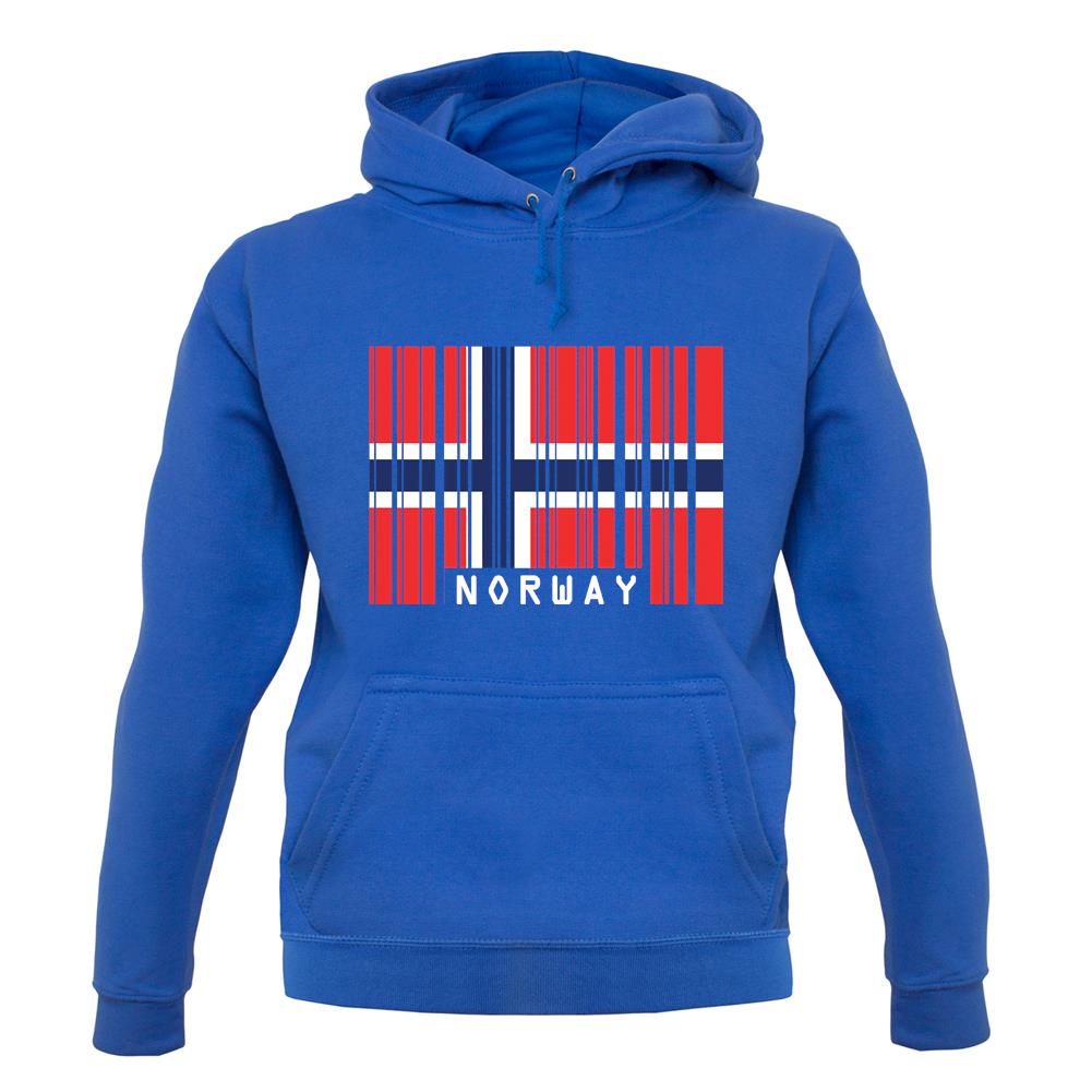 Norway Barcode Style Flag unisex hoodie Norway Barcode Style Flag unisex hoodie