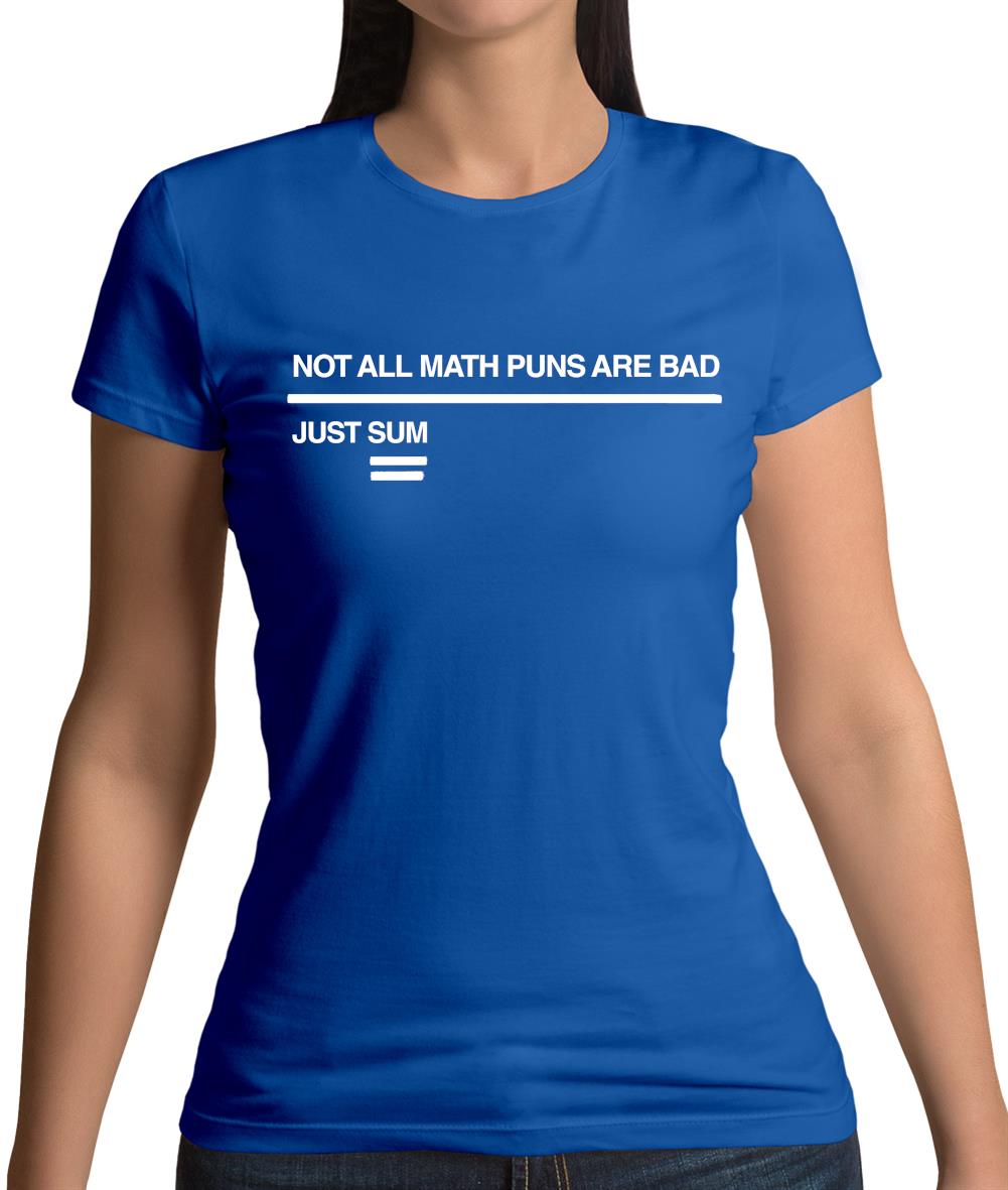 Not All Math Puns Are Bad Womens T-Shirt Not All Math Puns Are Bad Womens T-Shirt