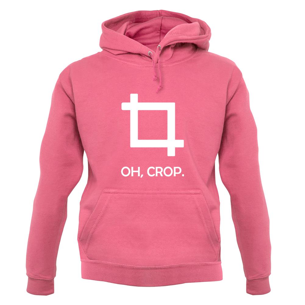 Oh, Crop unisex hoodie Oh, Crop unisex hoodie