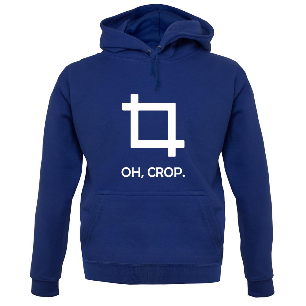 Oh, Crop unisex hoodie Oh, Crop unisex hoodie