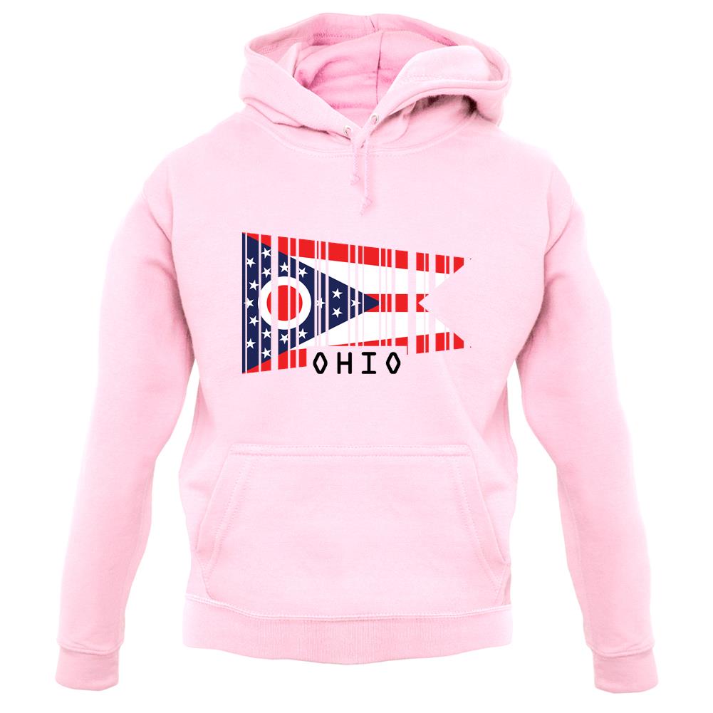 Ohio Barcode Style Flag unisex hoodie Ohio Barcode Style Flag unisex hoodie