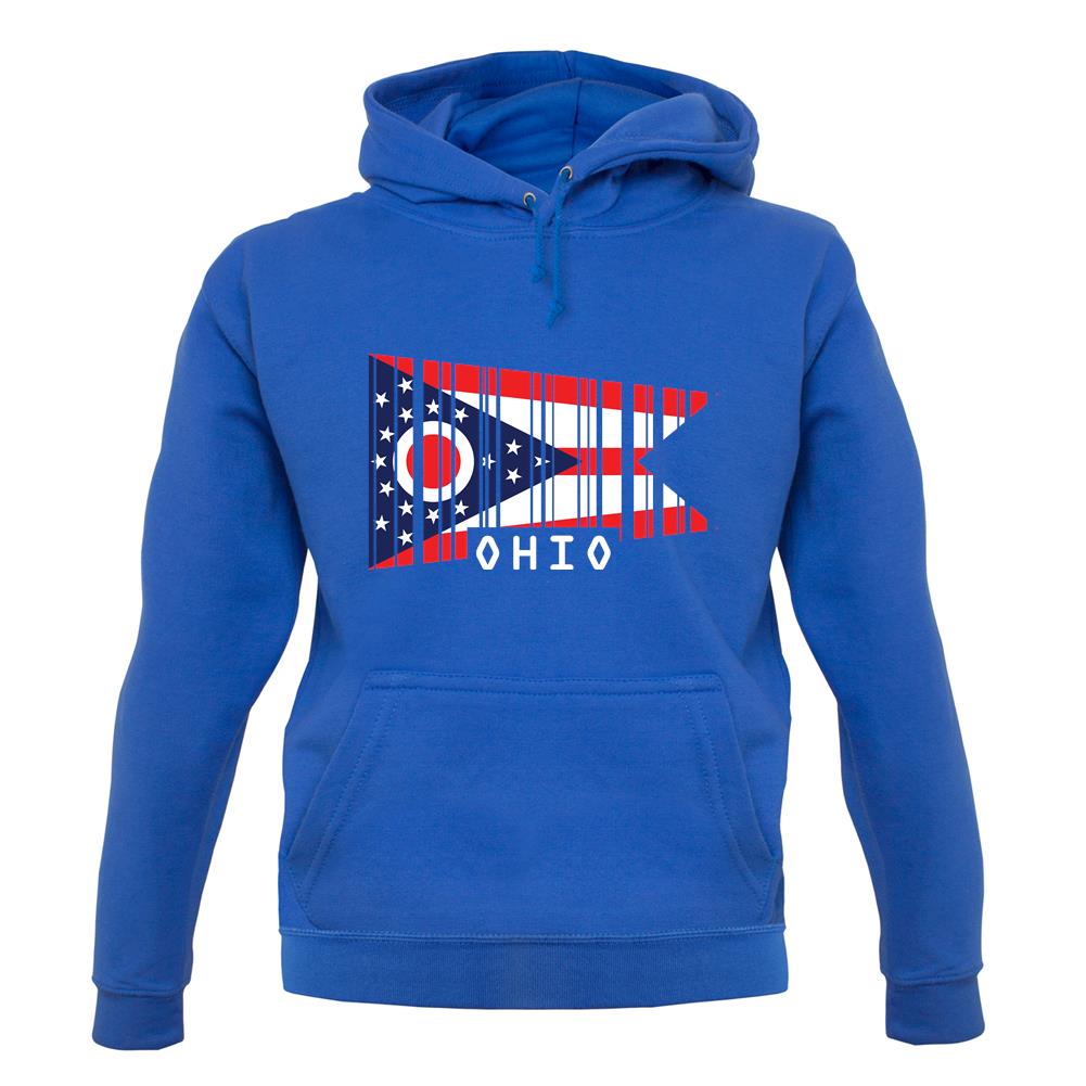Ohio Barcode Style Flag unisex hoodie Ohio Barcode Style Flag unisex hoodie