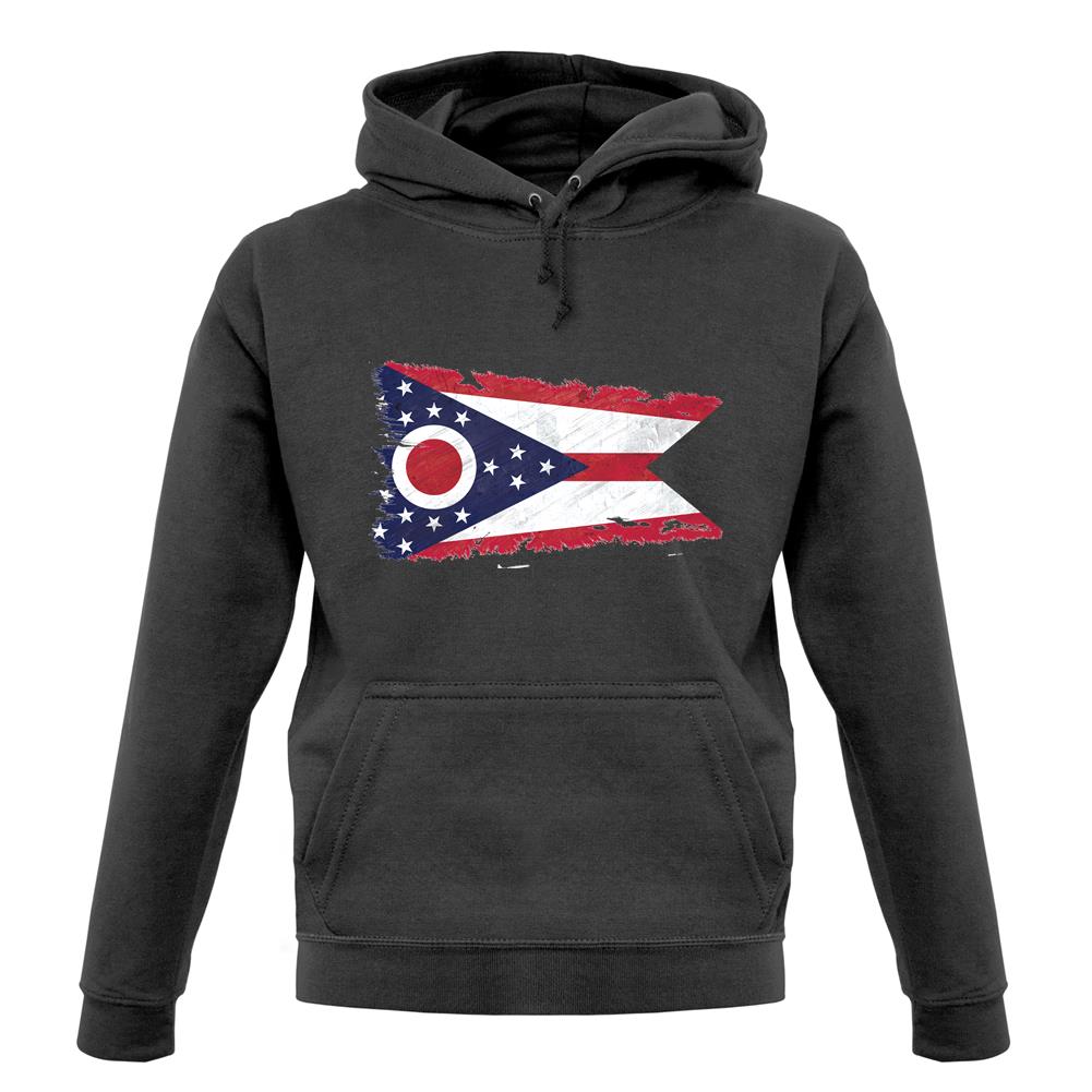 Ohio Grunge Style Flag unisex hoodie Ohio Grunge Style Flag unisex hoodie