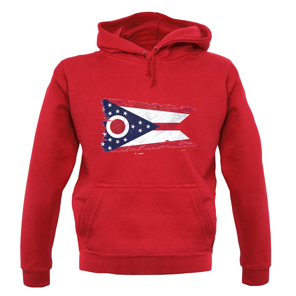 Ohio Grunge Style Flag unisex hoodie Ohio Grunge Style Flag unisex hoodie