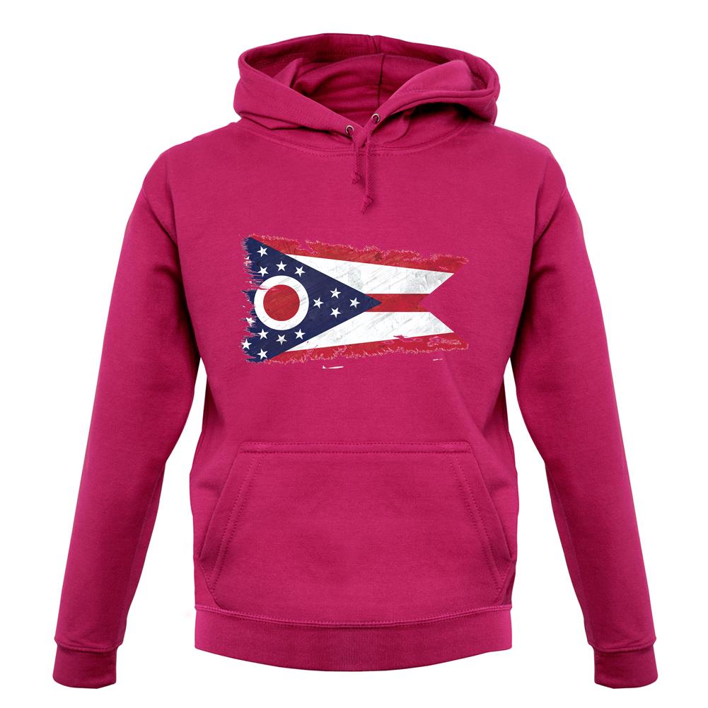 Ohio Grunge Style Flag unisex hoodie Ohio Grunge Style Flag unisex hoodie