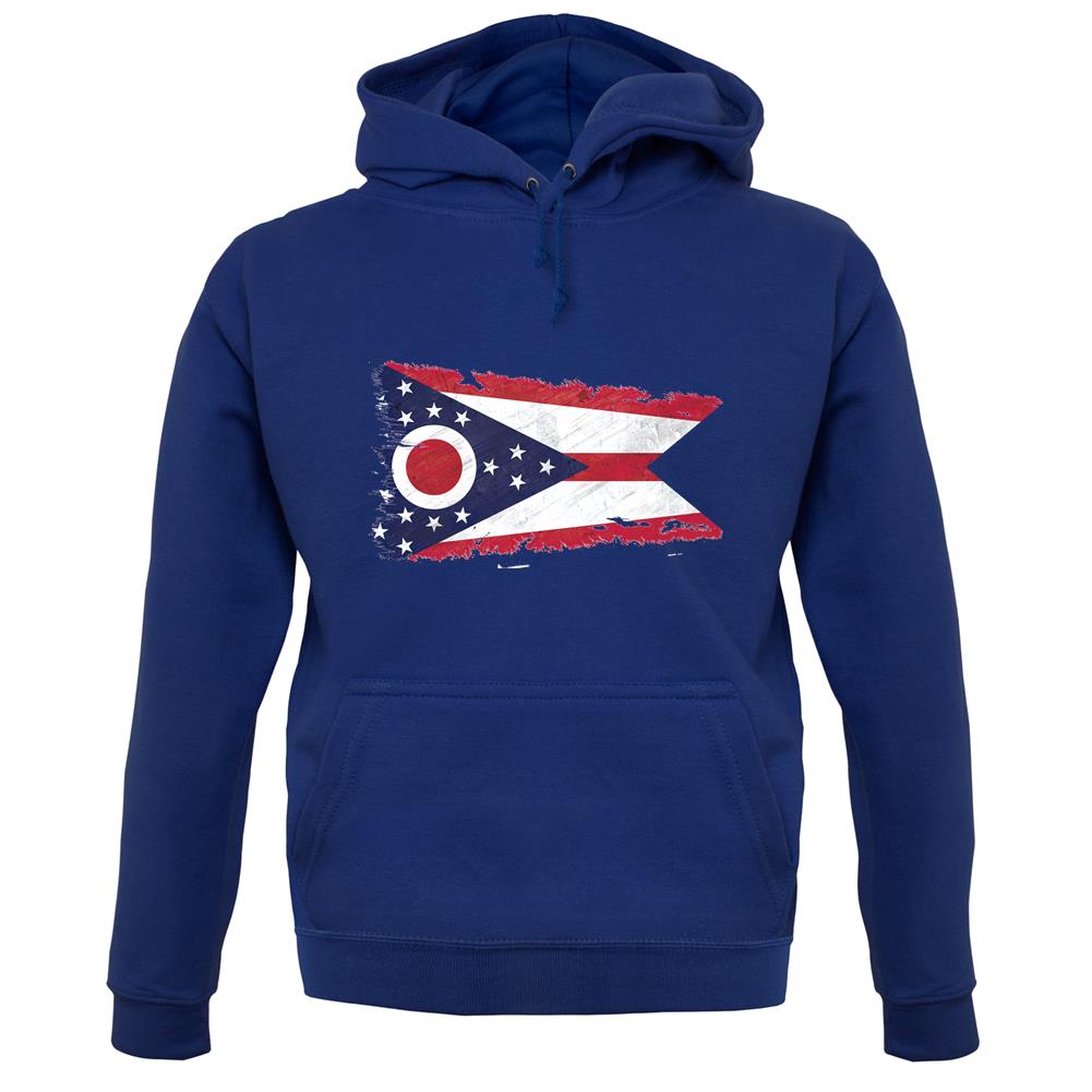 Ohio Grunge Style Flag unisex hoodie Ohio Grunge Style Flag unisex hoodie