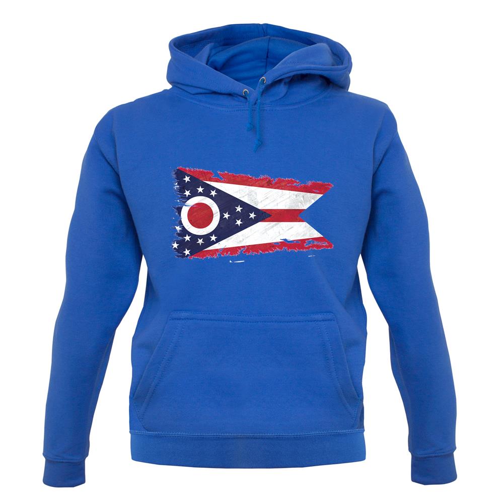 Ohio Grunge Style Flag unisex hoodie Ohio Grunge Style Flag unisex hoodie
