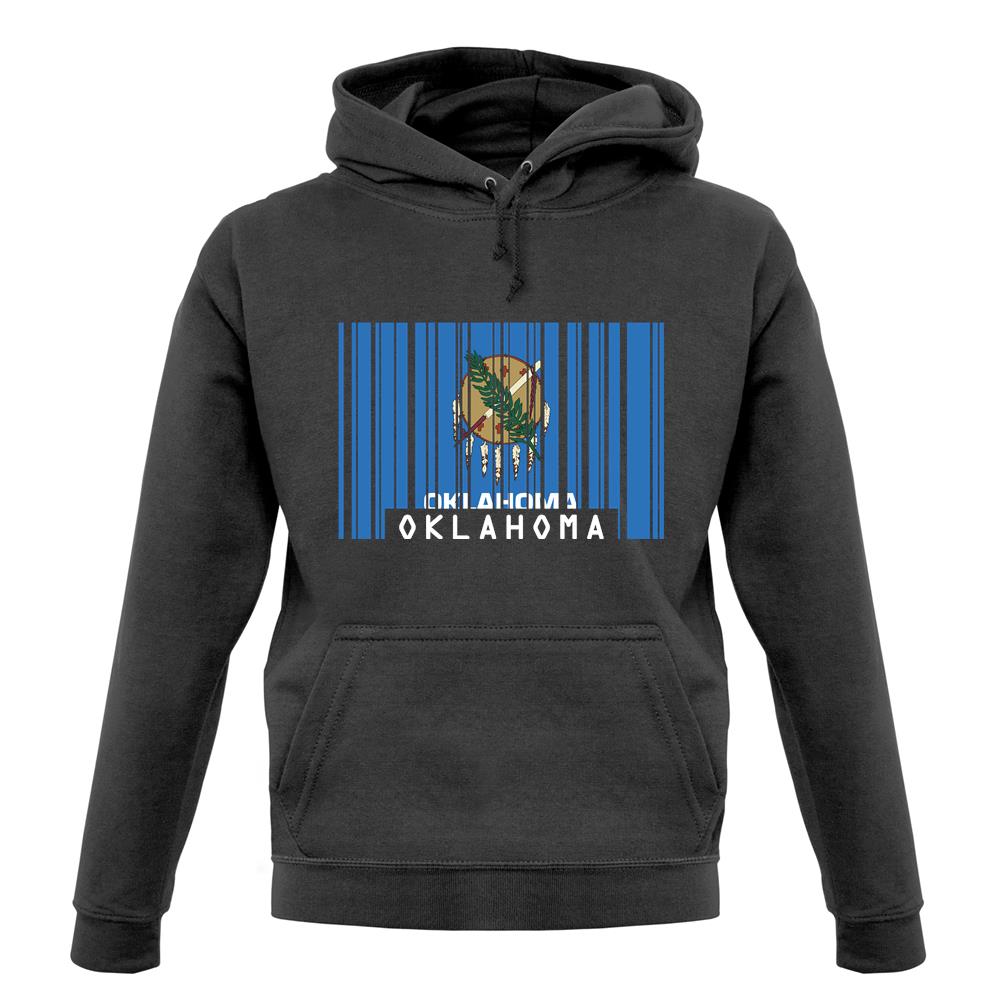 Oklahoma Barcode Style Flag unisex hoodie Oklahoma Barcode Style Flag unisex hoodie
